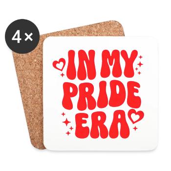 Pride Geschenk LGBTQ - Untersetzer (4er-Set) - Weiß - Vorne