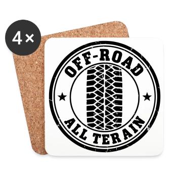 off-road - Coasters (set of 4) - white - Front