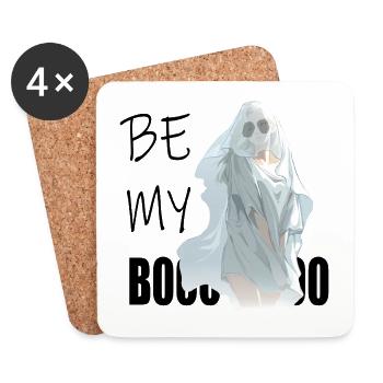 Be My Boo – Fantôme dans le voile éthéré - Dessous de verre (lot de 4) - blanc - Devant