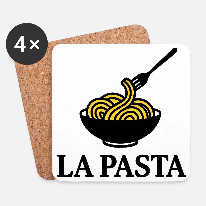 La Pasta - Untersetzer (4er-Set) - Weiß