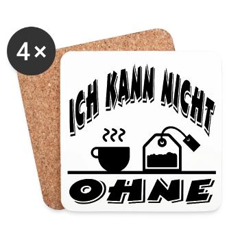 Tee - Untersetzer (4er-Set) - Weiß - Vorne