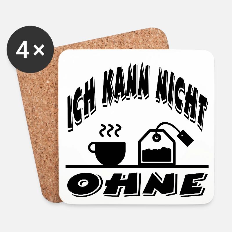Tee - Untersetzer (4er-Set) - Weiß