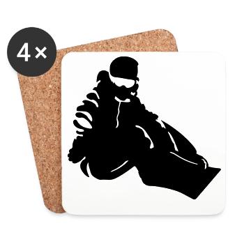 Slopestyle - Untersetzer (4er-Set) - Weiß - Vorne