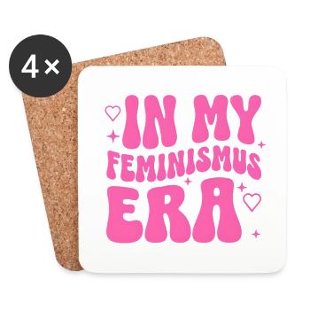 Feminismus Geschenk Frauenpower Gleichberechtigung - Untersetzer (4er-Set) - Weiß - Vorne