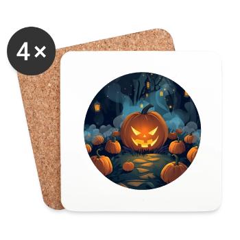 Don’t Pick the One That Glows — Halloween Art - Coasters (set of 4) - white - Front