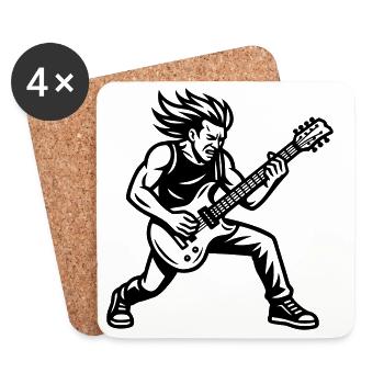 Rocker - Coasters (set of 4) - white - Front