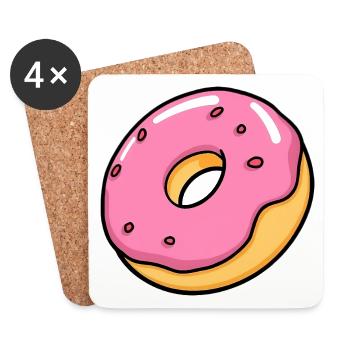 Doughnut - Coasters (set of 4) - white - Front