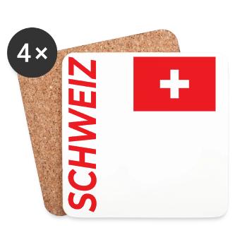 Zermatt - Untersetzer (4er-Set) - Weiß - Vorne