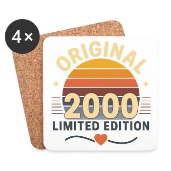 Sunset Original 2000 Limited Edition Born in 2000 - Coasters (set of 4) - white - Front