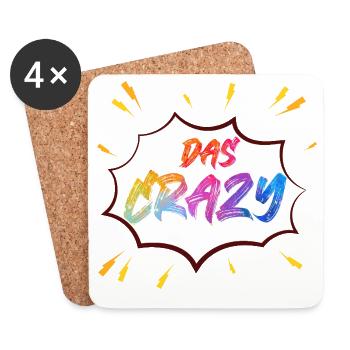 La folle couleur bang - Dessous de verre (lot de 4) - blanc - Devant