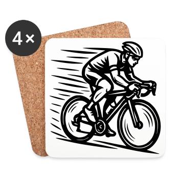 Racer - Coasters (set of 4) - white - Front