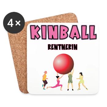 Kinball Retraité Kinballer Retraite Retraite - Dessous de verre (lot de 4) - blanc - Devant