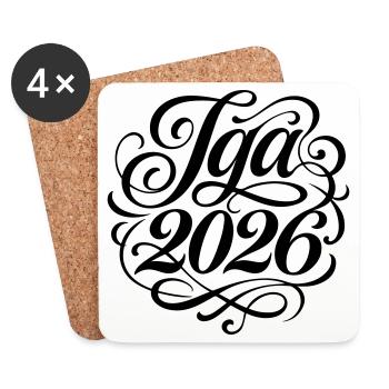 Jga 2026 Junggesellenabschied - Untersetzer (4er-Set) - Weiß - Vorne