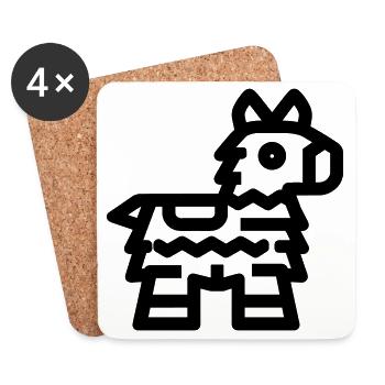 Pinata - Coasters (set of 4) - white - Front