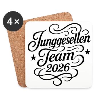 Bachelor Team 2026 Jga - Coasters (set of 4) - white - Front