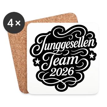 Bachelor Team 2026 Jga - Coasters (set of 4) - white - Front