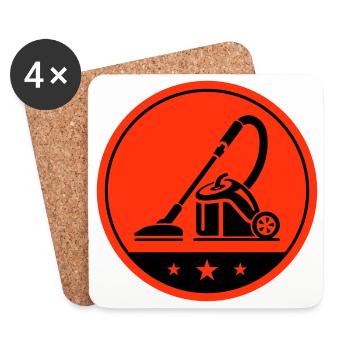 Cleaning vacuum cleaners - Coasters (set of 4) - white - Front