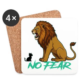 No Fear - Coasters (set of 4) - white - Front