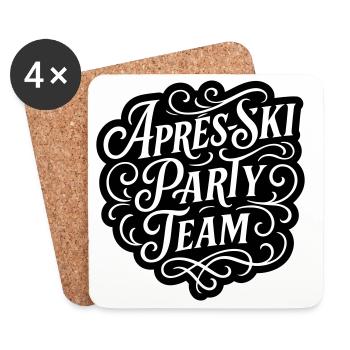 Après Ski Party Team - Coasters (set of 4) - white - Front
