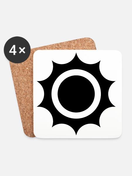 "Solar Energy - Clean Future" - Coasters (set of 4) - white