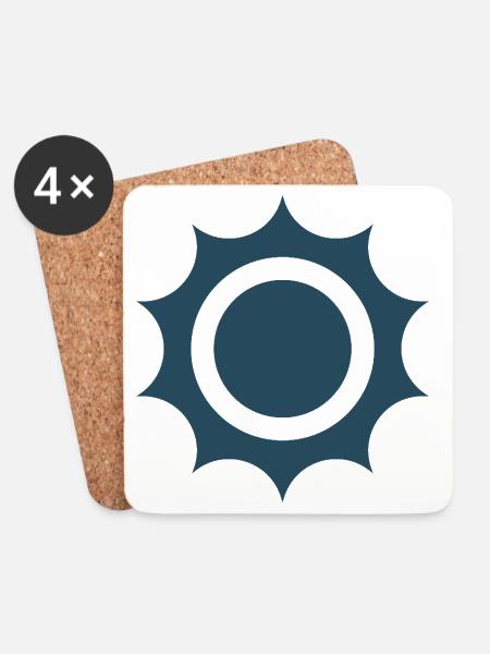 "Solar Energy – Clean Future" - Coasters (set of 4) - white