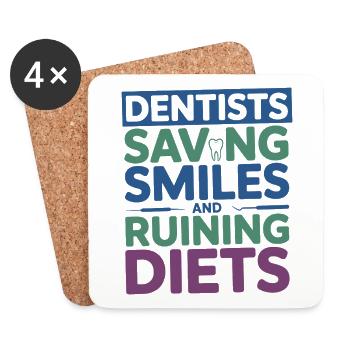 Dental Professional Life Clinical Team  - Coasters (set of 4) - white - Front