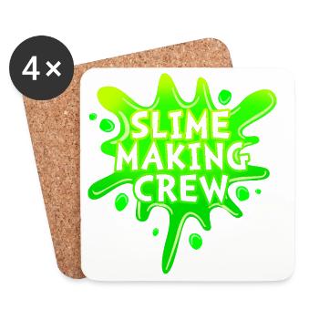 Slime visqueux Slime - Dessous de verre (lot de 4) - blanc - Devant