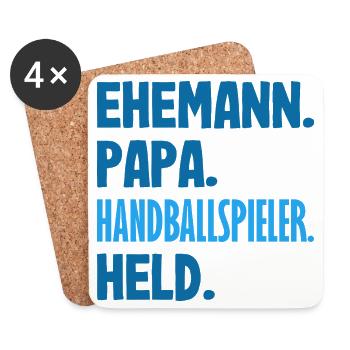 Handball Players Handball Handball Gifts - Coasters (set of 4) - white - Front