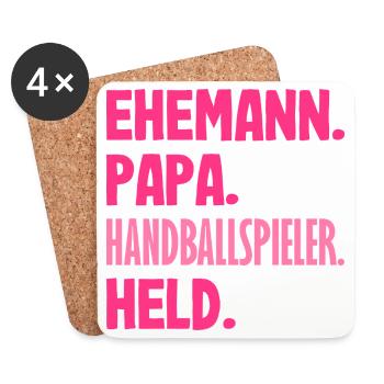 Handball Players Handball Handball Gifts - Coasters (set of 4) - white - Front