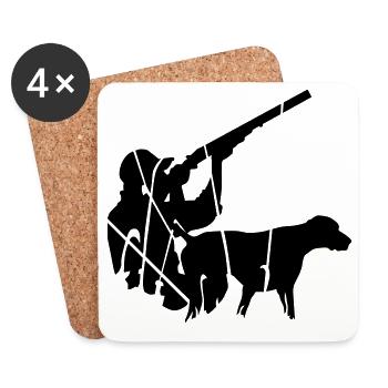 Hunter - Coasters (set of 4) - white - Front