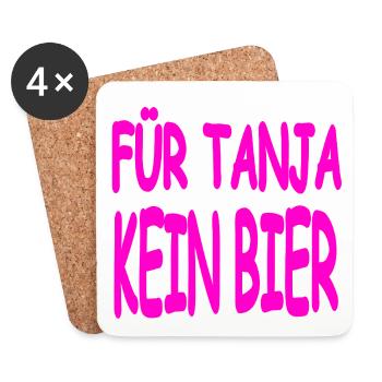 Bière - Dessous de verre (lot de 4) - blanc - Devant