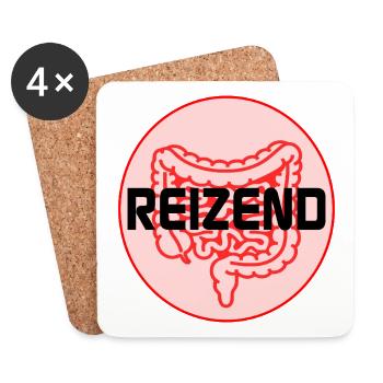 IRRITATING BOWEL IRRITABLE BOWEL SYNDROME - Coasters (set of 4) - white - Front