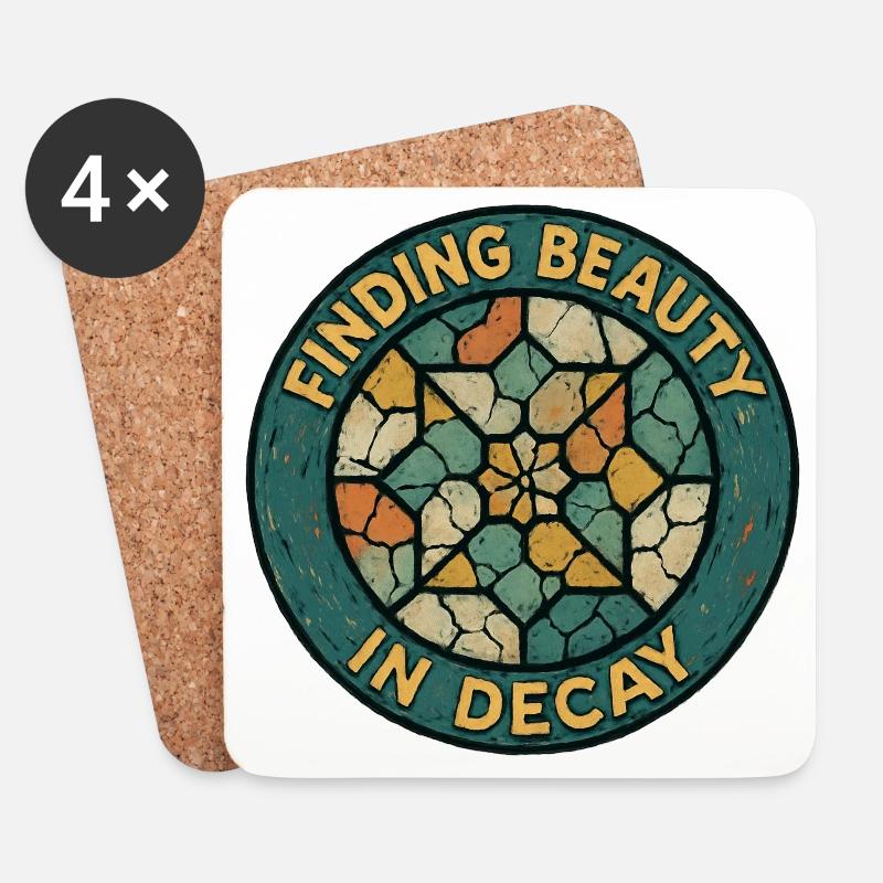 Urbex - Stadterkundung - Untersetzer (4er-Set) - Weiß