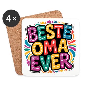 Best Grandma Ever - Coasters (set of 4) - white - Front