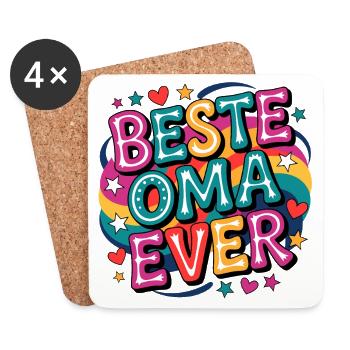 Best Grandma Ever - Coasters (set of 4) - white - Front