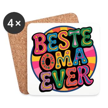 Best Grandma Ever - Coasters (set of 4) - white - Front