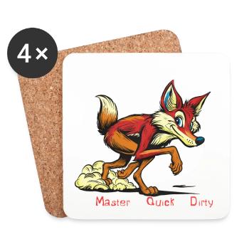 Botched McPush Master of botch - Coasters (set of 4) - white - Front