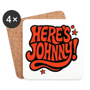 Here's Johnny - Cinema - The Shining - Coasters (set of 4) - white - Front