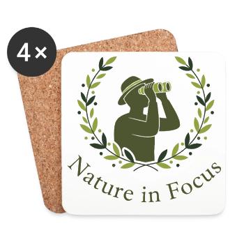 Nature in Focus - Untersetzer (4er-Set) - Weiß - Vorne