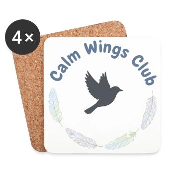 Wings of Serenity - Coasters (set of 4) - white - Front