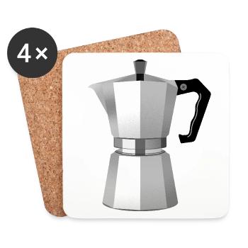 Kaffee? - Untersetzer (4er-Set) - Weiß - Vorne