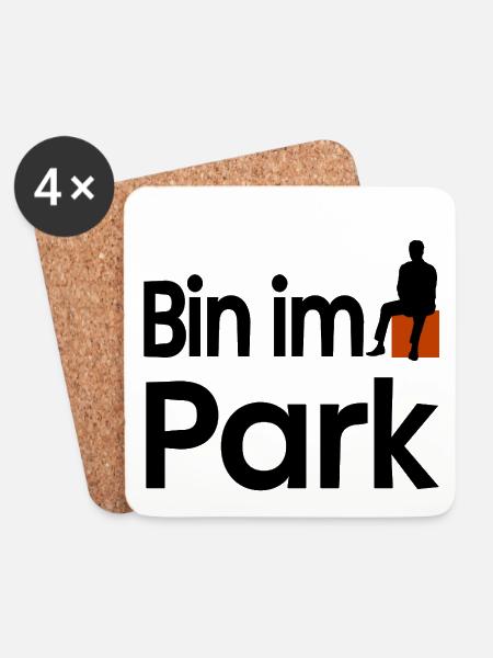 Park - Untersetzer (4er-Set) - Weiß