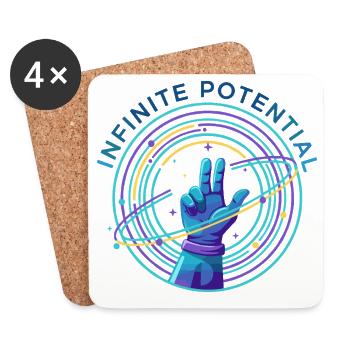 Infinite potential - Coasters (set of 4) - white - Front