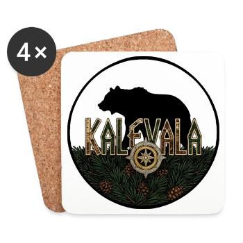Kaleval Finnland - Untersetzer (4er-Set) - Weiß - Vorne