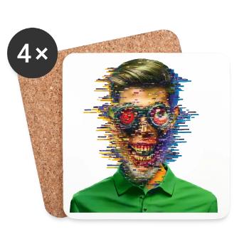 I'M JUST A GLITCH - geek & scifi - Dessous de verre (lot de 4) - blanc - Devant