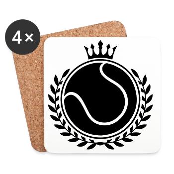 Tennis Symbol - Coasters (set of 4) - white - Front