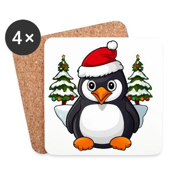 Christmas Penguin - Coasters (set of 4) - white - Front