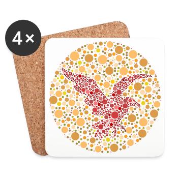 Test de couleur Adler - Dessous de verre (lot de 4) - blanc - Devant