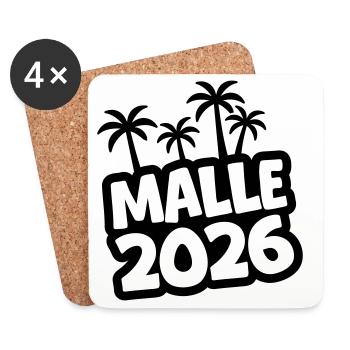 Malle 2026 - Coasters (set of 4) - white - Front