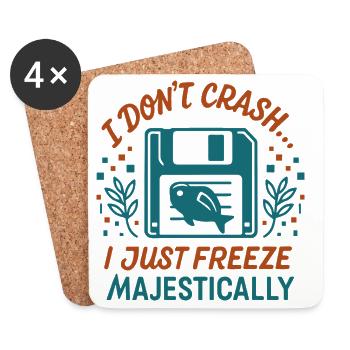 Majestic tech crash - Coasters (set of 4) - white - Front